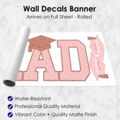 Big Dot Of Happiness Rose Gold Graduation Party Decor - Vinyl Wall Decals - Grad -Nursery Decor Store GUEST 6a4886ca 18de 40ce b062 b79fb2d001b8