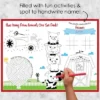 Big Dot Of Happiness Farm Animals - Paper Barnyard Birthday Party Coloring Sheets - Activity Placemats - Set Of 16