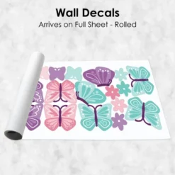 Big Dot Of Happiness Beautiful Butterfly - Peel And Stick Nursery And Kids Room Vinyl Wall Art Stickers - Wall Decals - Set Of 20 -Nursery Decor Store GUEST 6aeb1811 ae91 425b be52 094334d3111a