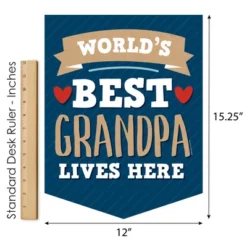 Big Dot Of Happiness Grandpa, Happy Father's Day - Outdoor Home Decorations - Double-Sided We Love Grandfather Garden Flag - 12 X 15.25 Inches -Nursery Decor Store GUEST 6b74be13 e09a 47cc 9b96 0c3c5ee3b623