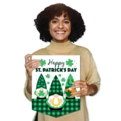 Big Dot Of Happiness Irish Gnomes - Outdoor Home Decorations - Double-Sided St. Patrick's Day Party Garden Flag - 12 X 15.25 Inches -Nursery Decor Store GUEST 6b90dc68 e30a 477d 9aab 119261692a7e