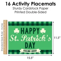 Big Dot Of Happiness St. Patrick's Day - Paper Saint Patty's Day Party Coloring Sheets - Activity Placemats - Set Of 16 -Nursery Decor Store GUEST 6c0bd8ca 1f9b 46de bd56 36fa4f7e257f