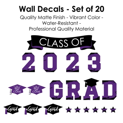 Big Dot Of Happiness Purple Class Of 2023 Graduation Party Wall Decals Set Of 20 5 Big Dot Of Happiness Purple Class Of 2023 Graduation Party Wall Decals Set Of 20 - Image 5