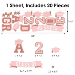 Big Dot Of Happiness Rose Gold Class Of 2023 Graduation Party Wall Decals Set Of 20 11 Big Dot Of Happiness Rose Gold Class Of 2023 Graduation Party Wall Decals Set Of 20 -Nursery Decor Store GUEST 702a2441 c535 4ee2 89cf d09991ac75df