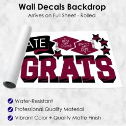 Big Dot Of Happiness Maroon Graduation Party Photo Backdrop - Wall Decals 8 Big Dot Of Happiness Maroon Graduation Party Photo Backdrop - Wall Decals -Nursery Decor Store GUEST 707e0cb3 2d3e 4e07 b5a2 ce9f3fb85f0b