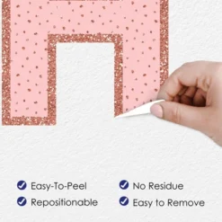 Big Dot Of Happiness Bride Squad - Peel And Stick Rose Gold Bridal Shower Or Bachelorette Party Large Banner Wall Decals - She Said Yes -Nursery Decor Store GUEST 7182d682 95e2 49bd 9a9d 039f64619b78