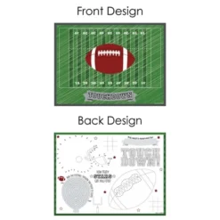 Big Dot Of Happiness End Zone - Football - Paper Birthday Party Coloring Sheets - Activity Placemats - Set Of 16 -Nursery Decor Store GUEST 72702190 bc51 4984 861a fd059b4414ba