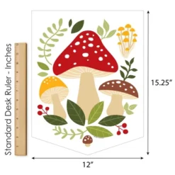 Big Dot Of Happiness Wild Mushrooms - Outdoor Home Decorations - Double-Sided Red Toadstool Decor And Party Garden Flag - 12 X 15.25 Inches -Nursery Decor Store GUEST 737f8c0d 8318 46d5 b8c2 c20238c22cc4