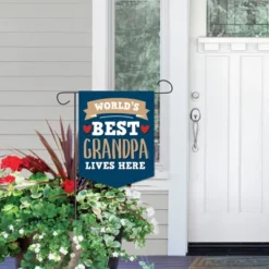 Big Dot Of Happiness Grandpa, Happy Father's Day - Outdoor Home Decorations - Double-Sided We Love Grandfather Garden Flag - 12 X 15.25 Inches -Nursery Decor Store GUEST 74562838 8b83 483f 9906 de7b1ff2df47