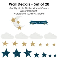 Big Dot Of Happiness Twinkle Twinkle Little Star - Peel And Stick Nursery And Kids Room Vinyl Wall Art Stickers - Wall Decals - Set Of 20 11 Big Dot Of Happiness Twinkle Twinkle Little Star - Peel And Stick Nursery And Kids Room Vinyl Wall Art Stickers - Wall Decals - Set Of 20 -Nursery Decor Store GUEST 7462ade4 da0a 48b4 93a9 1497ed8f2b43