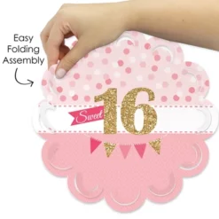 Big Dot Of Happiness Sweet 16 - 16th Birthday Party Round Table Decorations - Paper Chargers - Place Setting For 12 -Nursery Decor Store GUEST 74ad8157 12c5 4a5c b918 279ac4f6592b