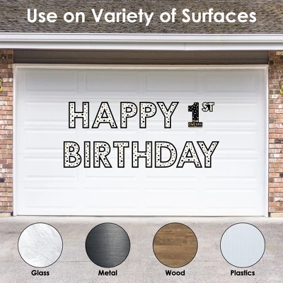 Big Dot Of Happiness 1st Birthday Little Mr. Onederful - Peel And Stick Boy First Birthday Party Large Banner Wall Decals - Happy Birthday 2 Big Dot Of Happiness 1st Birthday Little Mr. Onederful - Peel And Stick Boy First Birthday Party Large Banner Wall Decals - Happy Birthday - Image 2