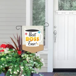 Big Dot Of Happiness Happy Boss's Day - Outdoor Home Decorations - Double-Sided Best Boss Ever Garden Flag - 12 X 15.25 Inches -Nursery Decor Store GUEST 76631c80 1f84 4d97 8af6 823cd9dfd61f