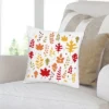 Big Dot Of Happiness Fall Foliage - Autumn Leaves Party Home Decorative Canvas Cushion Case - Throw Pillow Cover - 16 X 16 Inches
