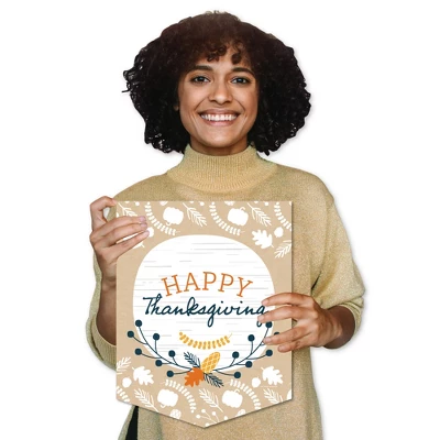 Big Dot Of Happiness Happy Thanksgiving - Outdoor Home Decorations - Double-Sided Fall Harvest Party Garden Flag - 12 X 15.25 Inches 7 Big Dot Of Happiness Happy Thanksgiving - Outdoor Home Decorations - Double-Sided Fall Harvest Party Garden Flag - 12 X 15.25 Inches - Image 7