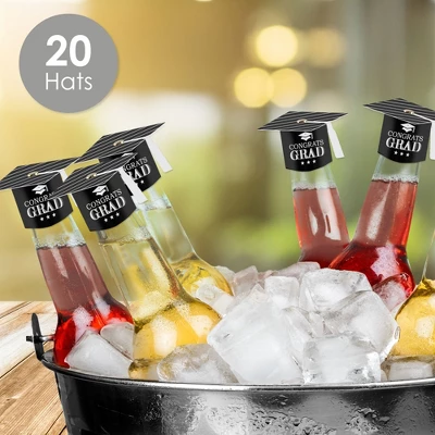 Big Dot Of Happiness Graduation Cheers - DIY Grad Cap Graduation Party Bottle Topper Decorations - Set Of 20 1 Big Dot Of Happiness Graduation Cheers - DIY Grad Cap Graduation Party Bottle Topper Decorations - Set Of 20