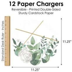 Big Dot Of Happiness Boho Botanical - Greenery Party Round Table Decorations - Paper Chargers - Place Setting For 12 -Nursery Decor Store GUEST 7c699b48 2a42 4125 a671 2c2084d8ad2f