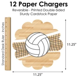 Big Dot Of Happiness Bump, Set, Spike - Volleyball - Baby Shower Or Birthday Party Round Table Decorations - Paper Chargers - Place Setting For 12 -Nursery Decor Store GUEST 7c7a52f1 329a 4582 86fb 50edae0d280a