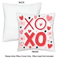 Big Dot Of Happiness Happy Valentine's Day - Valentine Hearts Party Home Decorative Canvas Cushion Case - Throw Pillow Cover - 16 X 16 Inches -Nursery Decor Store GUEST 7dc7cc45 9e1a 45b3 bd9a 3bbaa73a932a