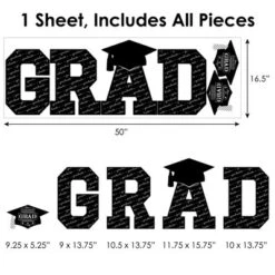 Big Dot Of Happiness Graduation Cheers Party Decor - Vinyl Wall Decals - Grad -Nursery Decor Store GUEST 7e81014a 2313 4c74 9d17 665e4c6d493b