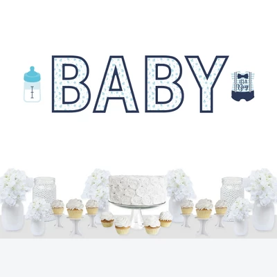 Big Dot Of Happiness It's A Boy - Peel And Stick Blue Baby Shower Standard Banner Wall Decals - Baby 6 Big Dot Of Happiness It's A Boy - Peel And Stick Blue Baby Shower Standard Banner Wall Decals - Baby - Image 6