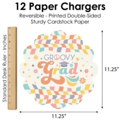 Big Dot Of Happiness Groovy Grad - Hippie Graduation Party Round Table Decorations - Paper Chargers - Place Setting For 12 -Nursery Decor Store GUEST 83567ac1 2ad3 466b b2ef f3409c181b18