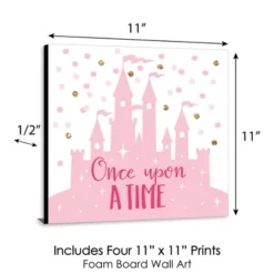 Big Dot Of Happiness Little Princess Crown - Kids Room, Nursery Decor & Home Decor - 11 X 11 Inches Nursery Wall Art - Set Of 4 Prints For Baby's Room -Nursery Decor Store GUEST 848da591 2ed0 466c 83e1 94bfc0d2d255
