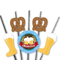 Big Dot Of Happiness Oktoberfest - Paper Straw Decor - Beer Festival Striped Decorative Straws - Set Of 24 -Nursery Decor Store GUEST 849b8331 ad44 4e7a ba9f 9f884ec8afc4