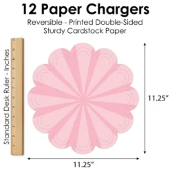 Big Dot Of Happiness Pink Stripes - Simple Party Round Table Decorations - Paper Chargers - Place Setting For 12 12 Big Dot Of Happiness Pink Stripes - Simple Party Round Table Decorations - Paper Chargers - Place Setting For 12 -Nursery Decor Store GUEST 84fd2942 588d 4401 be8e 6803a7a02161