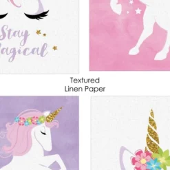 Big Dot Of Happiness Rainbow Unicorn - Unframed Magical Unicorn Nursery And Kids Room Linen Paper Wall Art - Set Of 4 - Artisms - 8 X 10 Inches 9 Big Dot Of Happiness Rainbow Unicorn - Unframed Magical Unicorn Nursery And Kids Room Linen Paper Wall Art - Set Of 4 - Artisms - 8 X 10 Inches -Nursery Decor Store GUEST 86986b44 b2dc 48ad 9a51 3afcf6443180