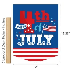 Big Dot Of Happiness Firecracker 4th Of July - Outdoor Home Decorations - Double-Sided Red, White And Royal Blue Party Garden Flag - 12 X 15.25 Inches -Nursery Decor Store GUEST 87b45b6d 6fb4 4bb3 b90e 81fbab7aed3c