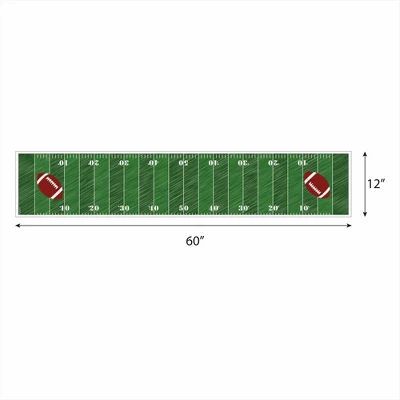 Big Dot Of Happiness End Zone - Football - Petite Baby Shower Or Birthday Party Paper Table Runner - 12 X 60 Inches 2 Big Dot Of Happiness End Zone - Football - Petite Baby Shower Or Birthday Party Paper Table Runner - 12 X 60 Inches - Image 2