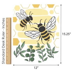 Big Dot Of Happiness Little Bumblebee - Outdoor Home Decorations - Double-Sided Bee Baby Shower Or Birthday Party Garden Flag - 12 X 15.25 Inches -Nursery Decor Store GUEST 89057769 8bbe 43a8 84d7 30fb2651730d