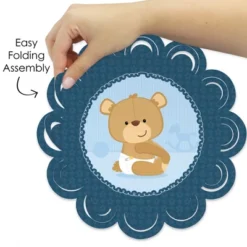 Big Dot Of Happiness Baby Boy Teddy Bear - Baby Shower Round Table Decorations - Paper Chargers - Place Setting For 12 8 Big Dot Of Happiness Baby Boy Teddy Bear - Baby Shower Round Table Decorations - Paper Chargers - Place Setting For 12 -Nursery Decor Store GUEST 896260fa 7112 491c 86a2 de426b65e1dd