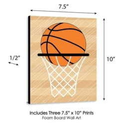 Big Dot Of Happiness Nothin' But Net - Basketball - Sports Themed Nursery Wall Art, Kids Room Decor & Game Room Decor - 7.5 X 10 Inches - 3 Prints -Nursery Decor Store GUEST 897e4881 fd2a 4791 9d3f becc9a846041
