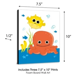 Big Dot Of Happiness Under The Sea Critters - Nursery Wall Art And Kids Room Decorations - Christmas Gift Ideas - 7.5 X 10 Inches - Set Of 3 Prints -Nursery Decor Store GUEST 8a651f76 05e9 4941 b405 2b6904eeb171