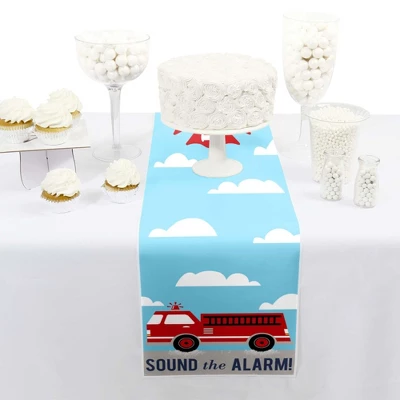Big Dot Of Happiness Fired Up Fire Truck - Petite Firefighter Firetruck Baby Shower Or Birthday Party Paper Table Runner - 12 X 60 Inches 1 Big Dot Of Happiness Fired Up Fire Truck - Petite Firefighter Firetruck Baby Shower Or Birthday Party Paper Table Runner - 12 X 60 Inches