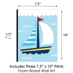 Big Dot Of Happiness Lighthouse, Sailboat And Anchor - Boy Nursery Wall Art And Nautical Kids Room Decor - 7.5 X 10 Inches - Set Of 3 Prints -Nursery Decor Store GUEST 8f7b75e9 9ba3 40e1 9925 6dce1cb62a19