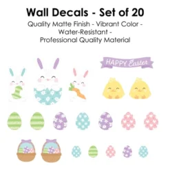 Big Dot Of Happiness Spring Easter Bunny - Peel And Stick Nursery And Home Decor Vinyl Wall Art Stickers - Wall Decals - Set Of 20 -Nursery Decor Store GUEST 908975ad 5171 471c a836 b5f42b075308