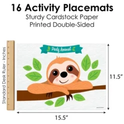 Big Dot Of Happiness Let's Hang - Sloth - Paper Birthday Party Coloring Sheets - Activity Placemats - Set Of 16 7 Big Dot Of Happiness Let's Hang - Sloth - Paper Birthday Party Coloring Sheets - Activity Placemats - Set Of 16 -Nursery Decor Store GUEST 90b0f676 3960 40db 9dcd a0f5c0b9a7c8