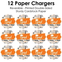 Big Dot Of Happiness Orange Grad - Best Is Yet To Come - Orange Graduation Party Round Table Decorations - Paper Chargers - Place Setting For 12 9 Big Dot Of Happiness Orange Grad - Best Is Yet To Come - Orange Graduation Party Round Table Decorations - Paper Chargers - Place Setting For 12 -Nursery Decor Store GUEST 921c6d49 1a8c 42db a11a 238850512af5