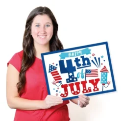 Big Dot Of Happiness Firecracker 4th Of July - Paper Red, White And Royal Blue Party Coloring Sheets - Activity Placemats - Set Of 16 -Nursery Decor Store GUEST 92e84e9e 2fab 46c5 9999 d9a9851cdca3