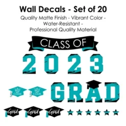 Big Dot Of Happiness Teal Class Of 2023 Graduation Party Wall Decals Set Of 20 -Nursery Decor Store GUEST 9409b43f 36c7 4ed1 89c5 10b2ae26b828