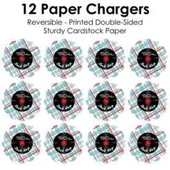 Big Dot Of Happiness 50’s Sock Hop - 1950s Rock N Roll Party Round Table Decorations - Paper Chargers - Place Setting For 12 -Nursery Decor Store GUEST 947d37d1 a3e4 4dab 9ed4 b666926c8df9