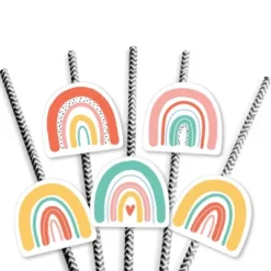 Big Dot Of Happiness Hello Rainbow - Paper Straw Decor - Boho Baby Shower And Birthday Party Striped Decorative Straws - Set Of 24 8 Big Dot Of Happiness Hello Rainbow - Paper Straw Decor - Boho Baby Shower And Birthday Party Striped Decorative Straws - Set Of 24 -Nursery Decor Store GUEST 94d0e52e f02d 4185 8be5 2fe3032effbb