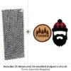 Big Dot Of Happiness Lumberjack - Channel The Flannel - Paper Straw Decor - Buffalo Plaid Party Striped Decorative Straws - Set Of 24