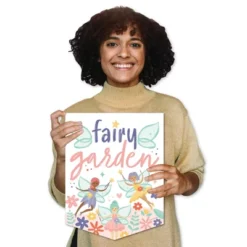 Big Dot Of Happiness Let's Be Fairies - Outdoor Home Decorations - Double-Sided Fairy Garden Birthday Party Garden Flag - 12 X 15.25 Inches -Nursery Decor Store GUEST 9761c633 2da0 4391 810f 8c0f2165c010