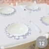 Big Dot Of Happiness Purple Daisy Flowers - Floral Party Round Table Decorations - Paper Chargers - Place Setting For 12
