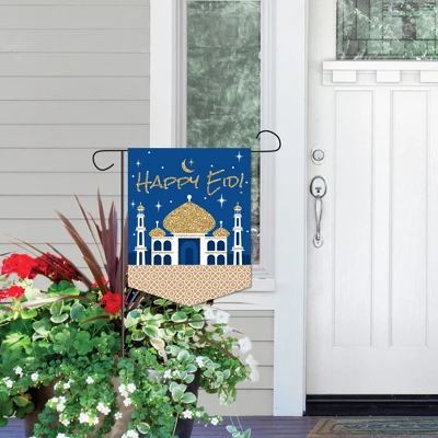 Big Dot Of Happiness Ramadan - Outdoor Home Decorations - Double-Sided Eid Mubarak Party Garden Flag - 12 X 15.25 Inches 5 Big Dot Of Happiness Ramadan - Outdoor Home Decorations - Double-Sided Eid Mubarak Party Garden Flag - 12 X 15.25 Inches - Image 5