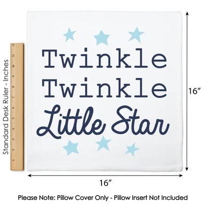 Big Dot Of Happiness Twinkle Twinkle Little Star - Baby Shower Or Birthday Party Home Decorative Cushion Case - Throw Pillow Cover - 16 X 16 Inches 4 Big Dot Of Happiness Twinkle Twinkle Little Star - Baby Shower Or Birthday Party Home Decorative Cushion Case - Throw Pillow Cover - 16 X 16 Inches - Image 4